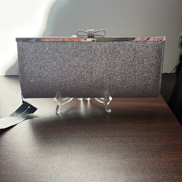 I.N.C. International Concepts Carolyn Glitter Clutch Wedding, Evening, Party - Picture 1 of 7